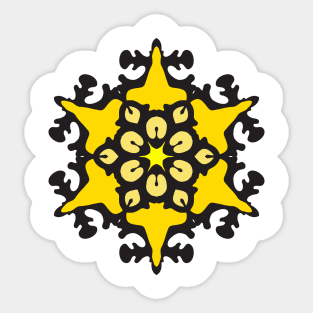 MANDALA T-SHIRT MANDALA-YELLOW Sticker